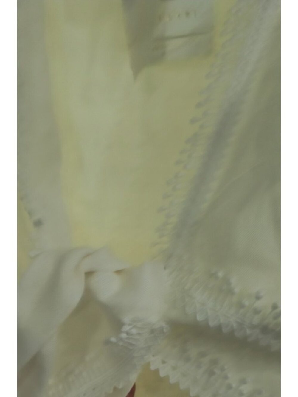 Waimari Women Cropped V-Neck Tie Front White Long Sleeve Blouse Size L - Picture 8 of 12